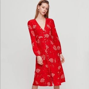 Wilfred Gallery Midi Dress - Flame Scarlet/Birch